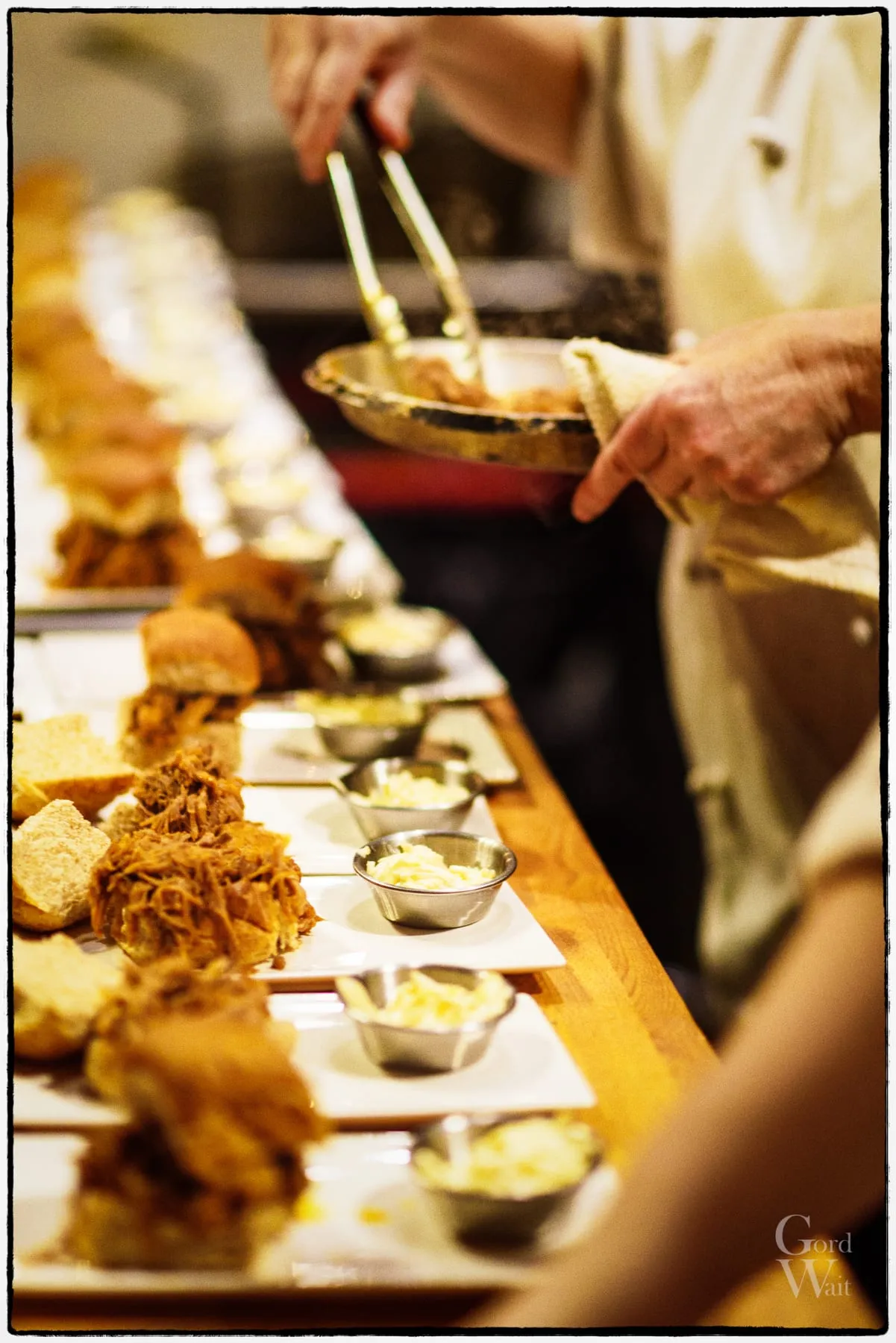 Food prepared for a private event
