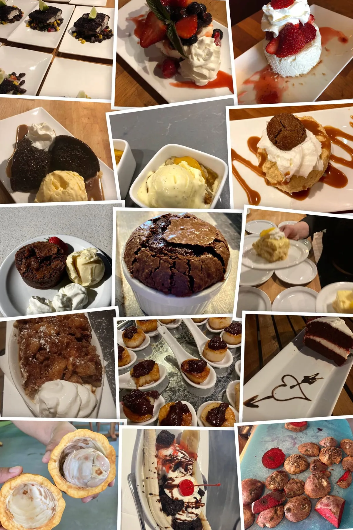 A set of dishes from one event