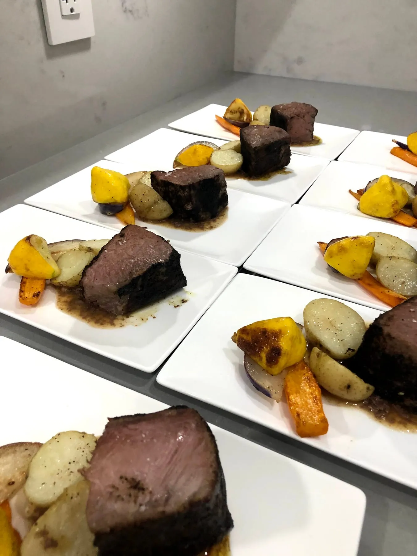 A plated course from a recent event