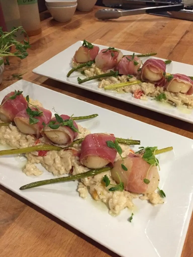 A plated course from a recent event
