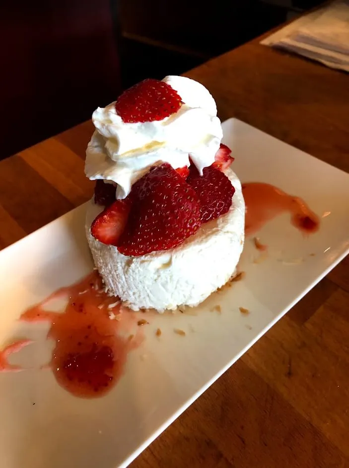 A dish plated for service