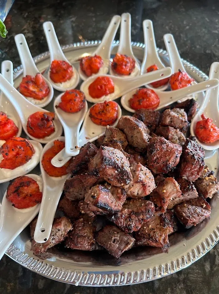 A plated course from a recent event